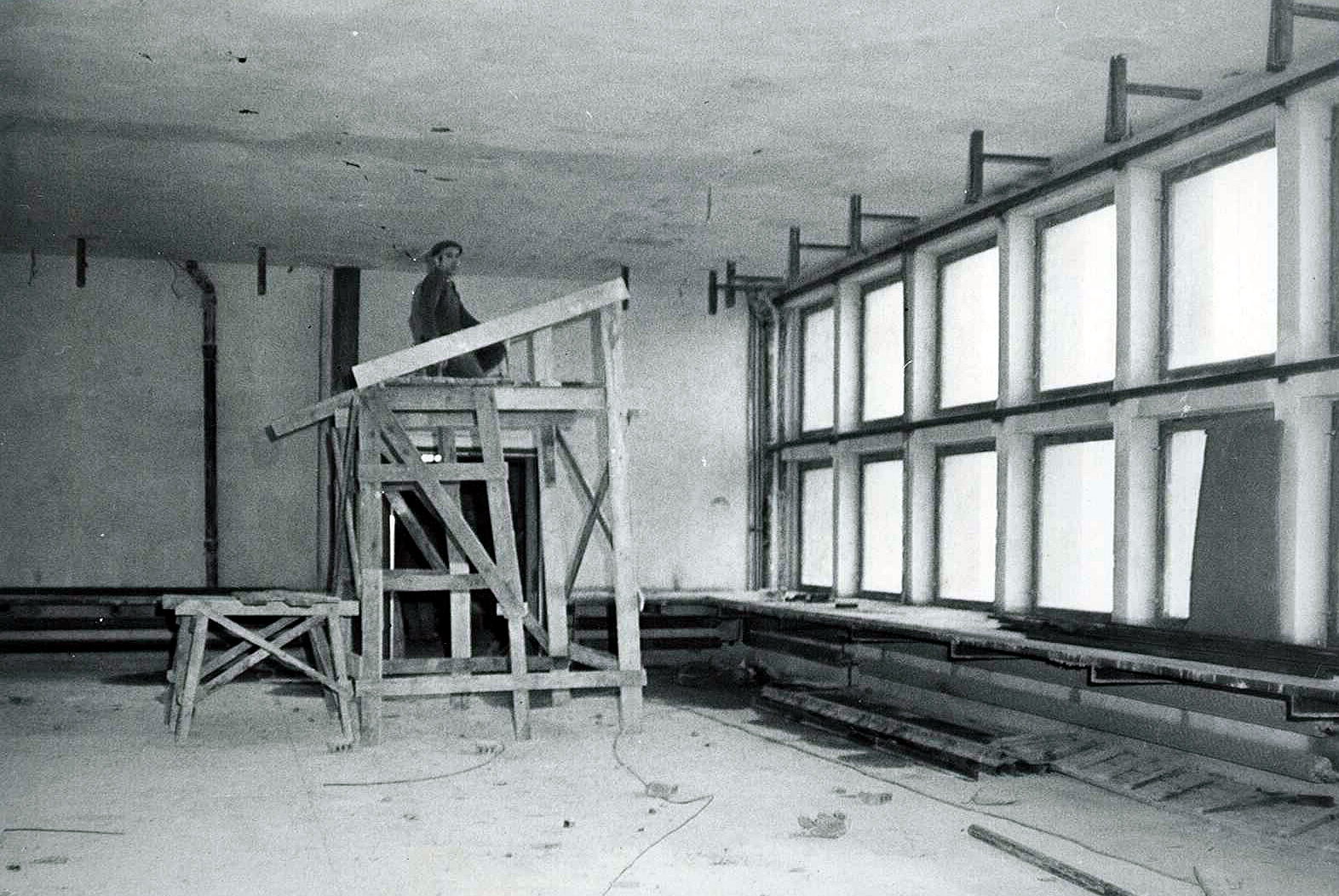 Prace budowlane, Budynek Akwarium lata 1969-71