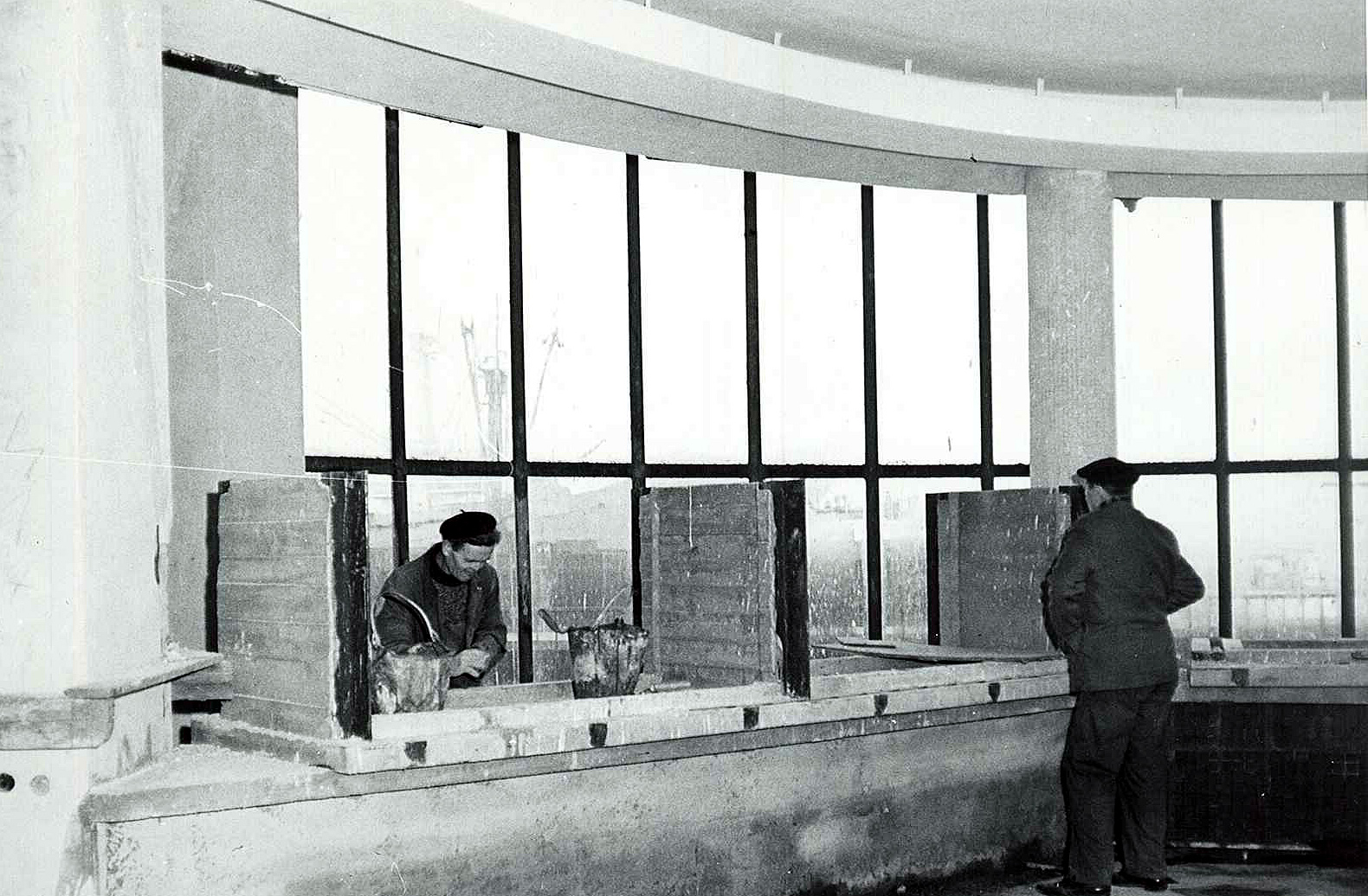 Prace budowlane, Budynek Akwarium lata 1969-71