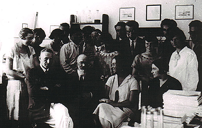 K. Demel i M. Siedlecki z uczestnikami kursu biologii morza - lipiec 1929