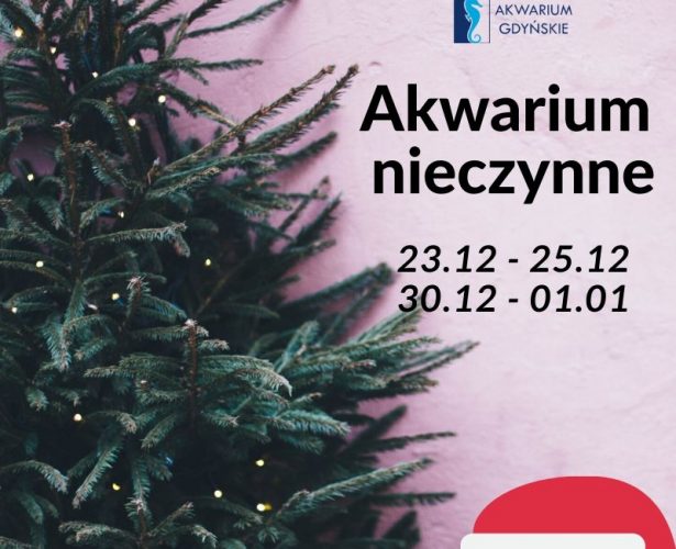 Dni otwarcia Akwarium w okresie świątecznym