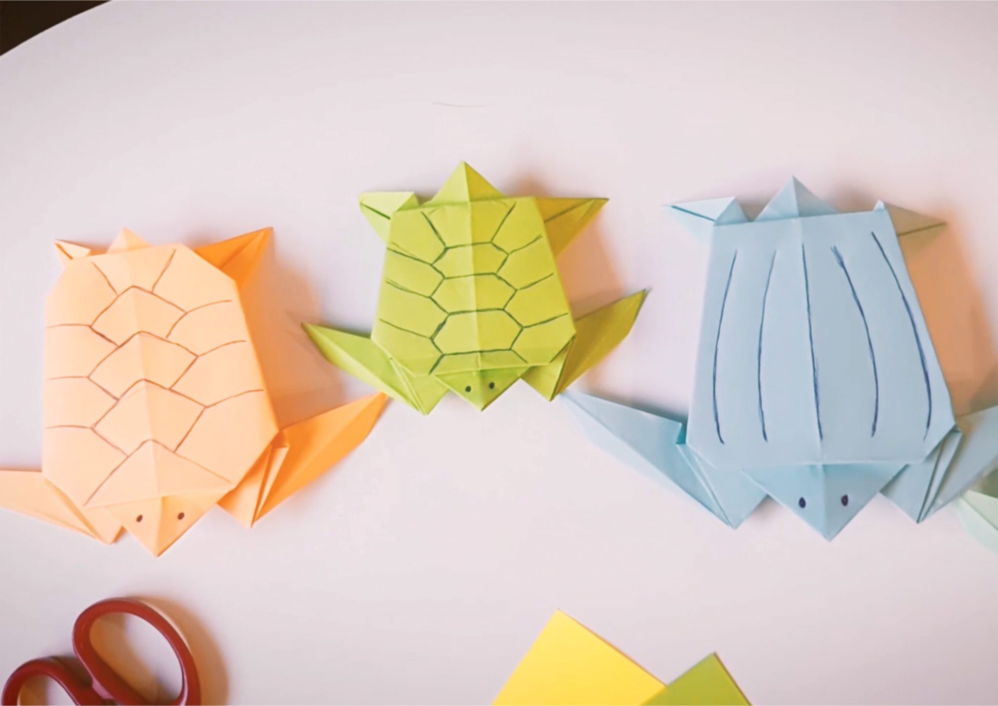 Origami - żółw morski