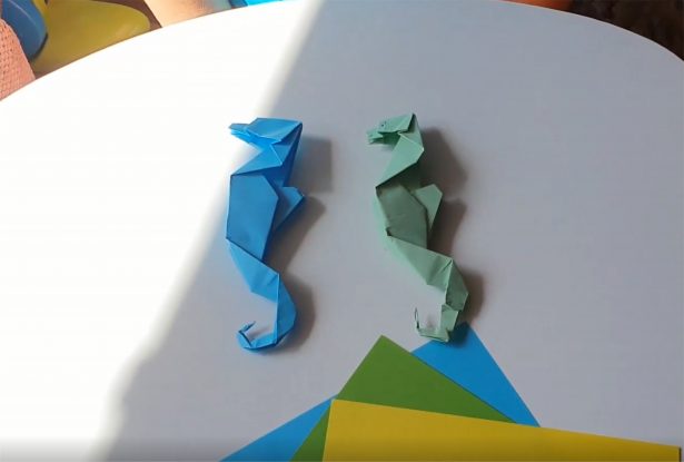 Origami – konik morski