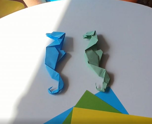 Origami – konik morski